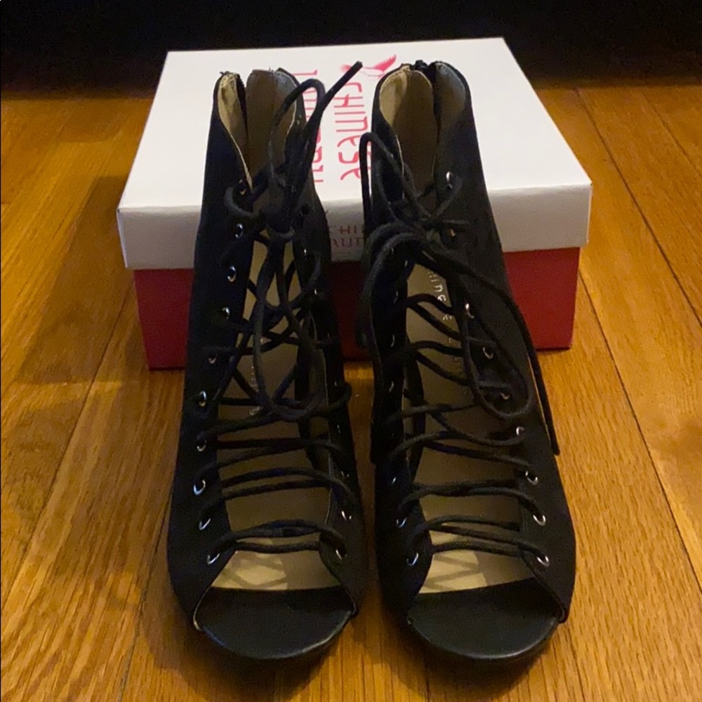 Chinese Laundry Lace Up Heels - New with Box